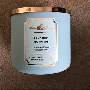 Bath & Body Works White Barn Lakeside Morning Scented 3 Wick Candle 14.5 oz